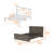 Braga Full Size Bed Base, Headboard