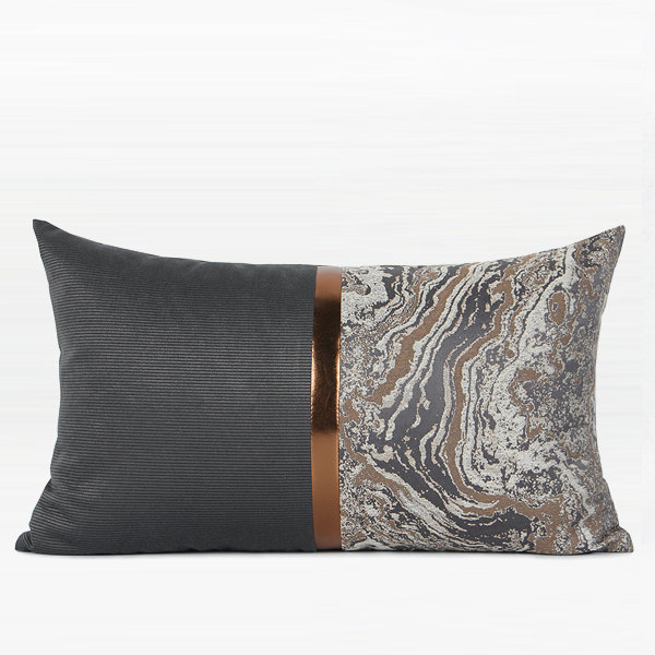 Reversible Throw Pillow, Down/Feather, Lumbar Pillow