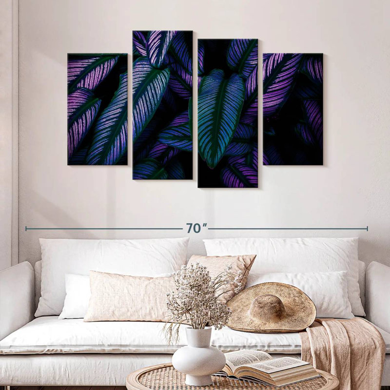 Feuilles Harnek fluorescentes, H 32 po x l 52 po