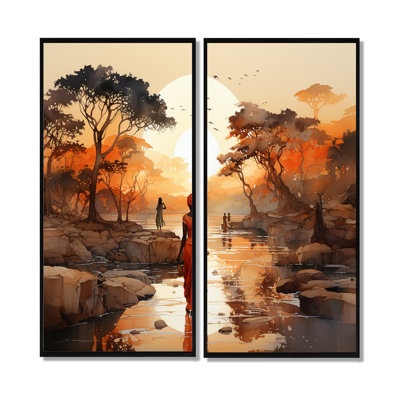 Voyage africain - art mural africain