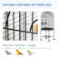153cm Steel Dome Top Floor Bird Cage with Tray