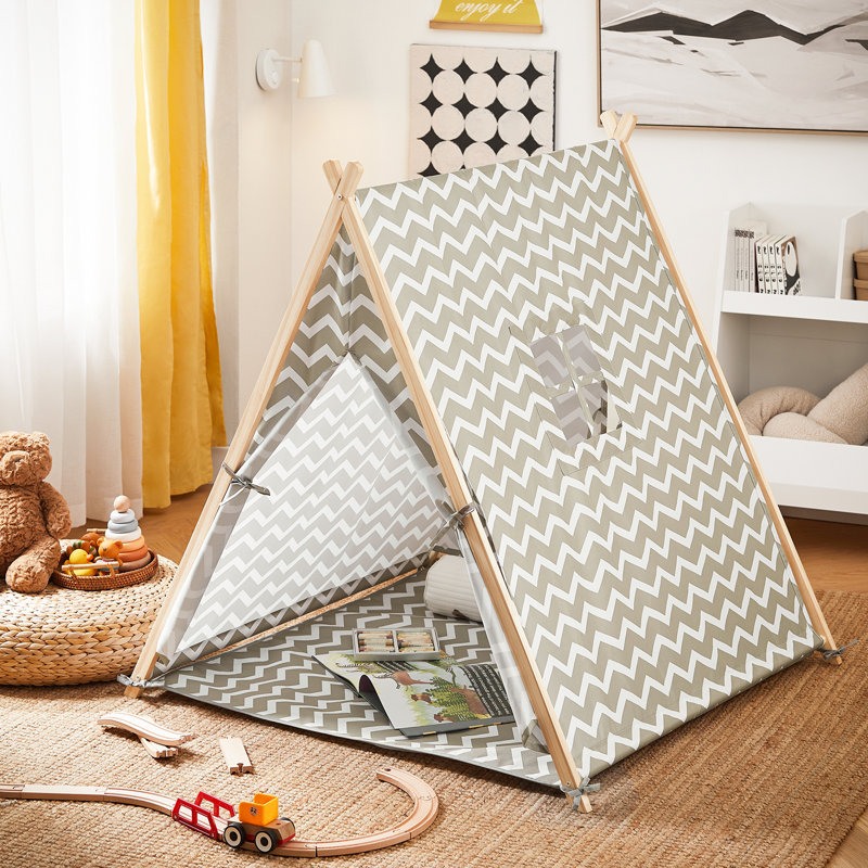 Play Tent, Light Grey/White