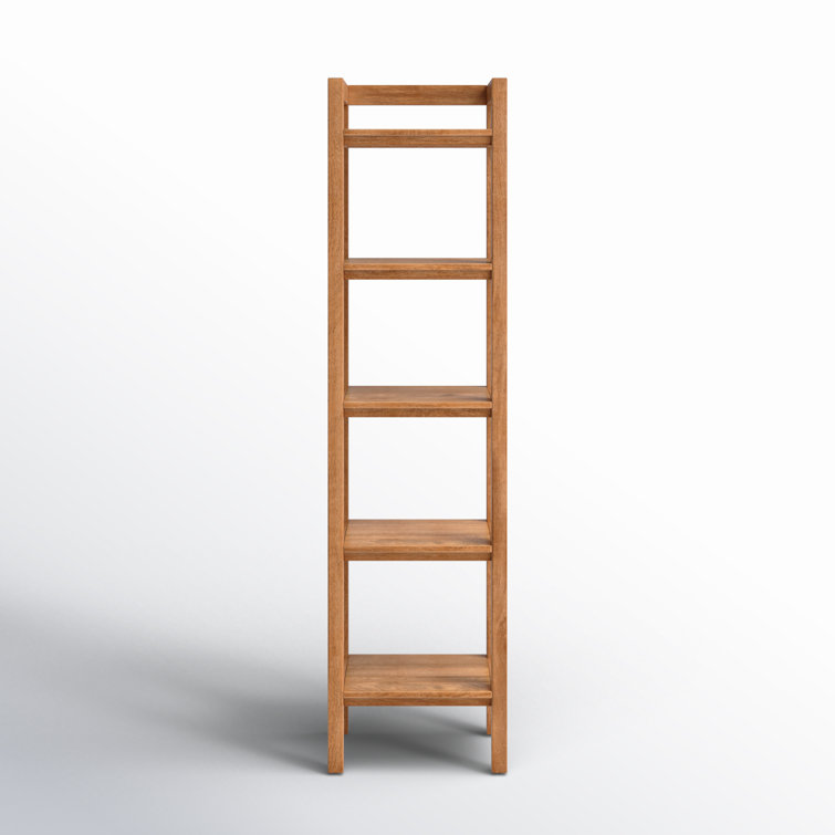 Kirisa Etagere Solid Wood Bookcase