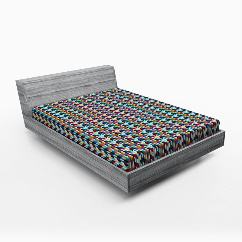Microfiber Striped Fitted Sheet, Full Fitted Sheet