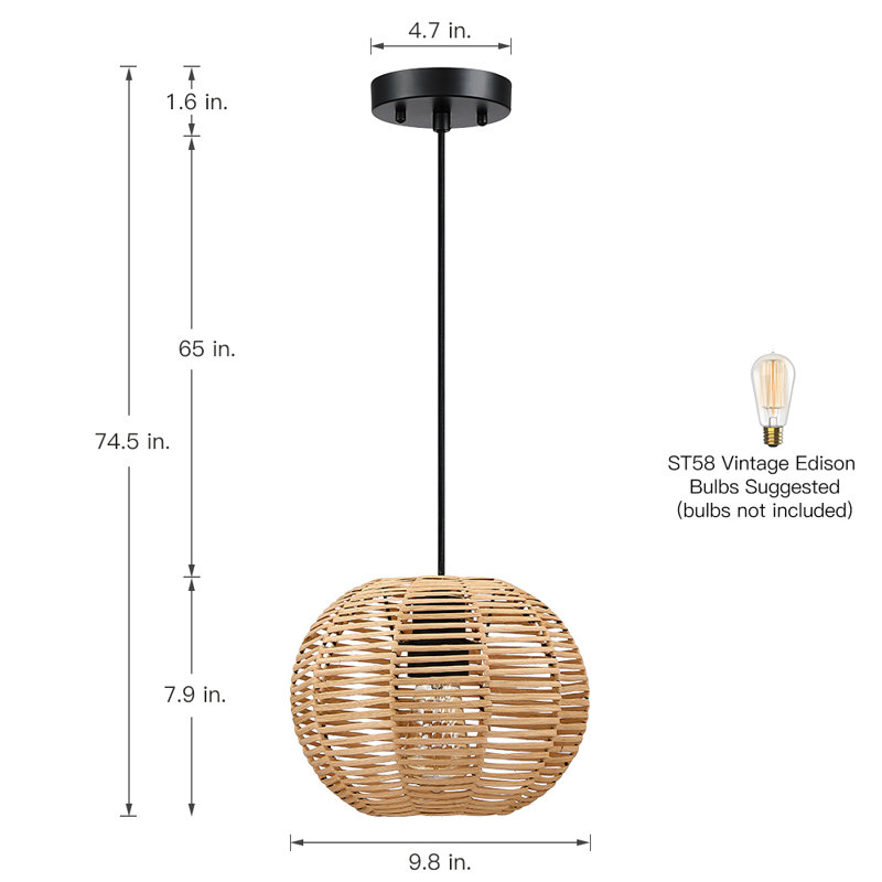 Mini luminaire suspendu Yingst Eclectic