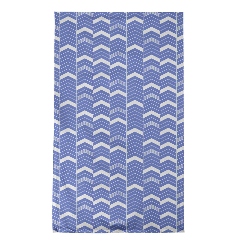 Stephenie Tea Towel Kitchen Towel, Royal Blue/White, Cotton Twill