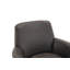 Fauteuil demi-tonneau pivotant en similicuir