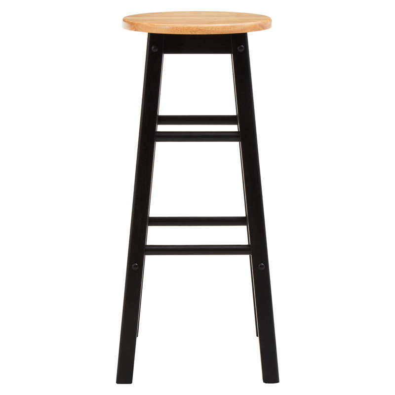 Veasey Solid Wood Counter Stool, Black