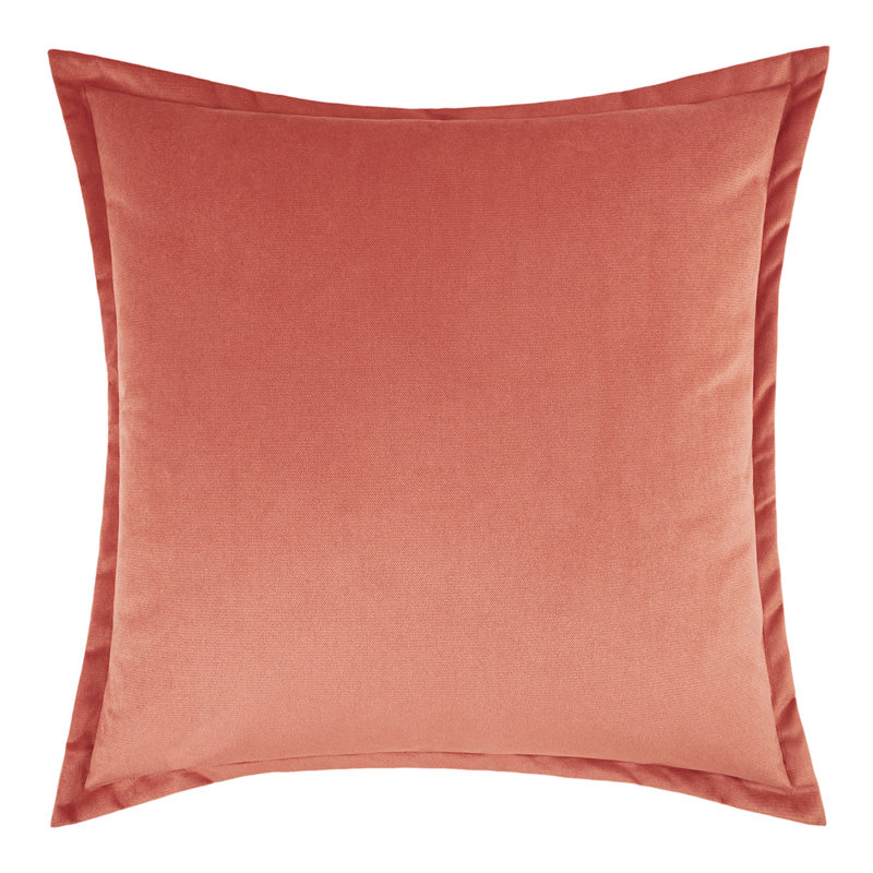 Belvedere Flange Pillow Cover & Insert, Blush, Square 20"