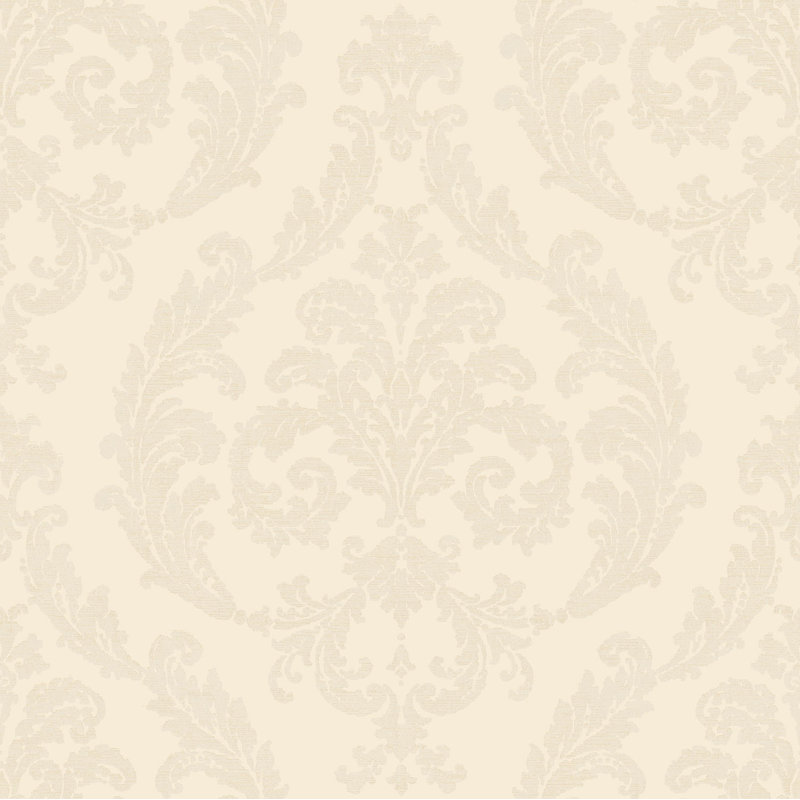 Moffitt 10m x 53cm Textured Satin Wallpaper Roll, Cream