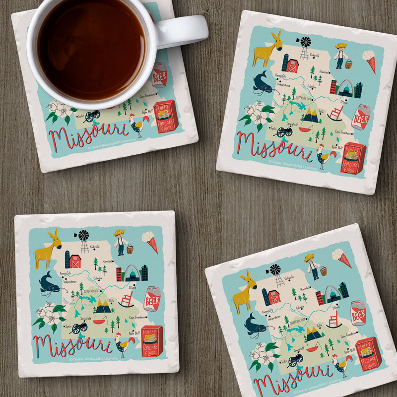 Ensemble de sous-verres 4 pièces Missouri Home