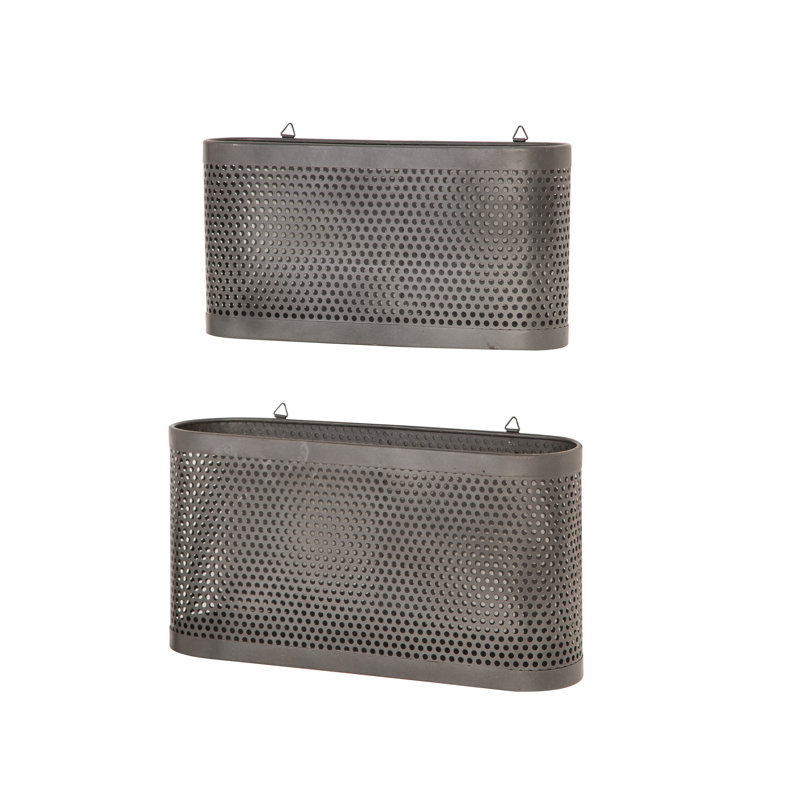 Williston Forge Decorative Basket, 8" H x 16" W x 4" D