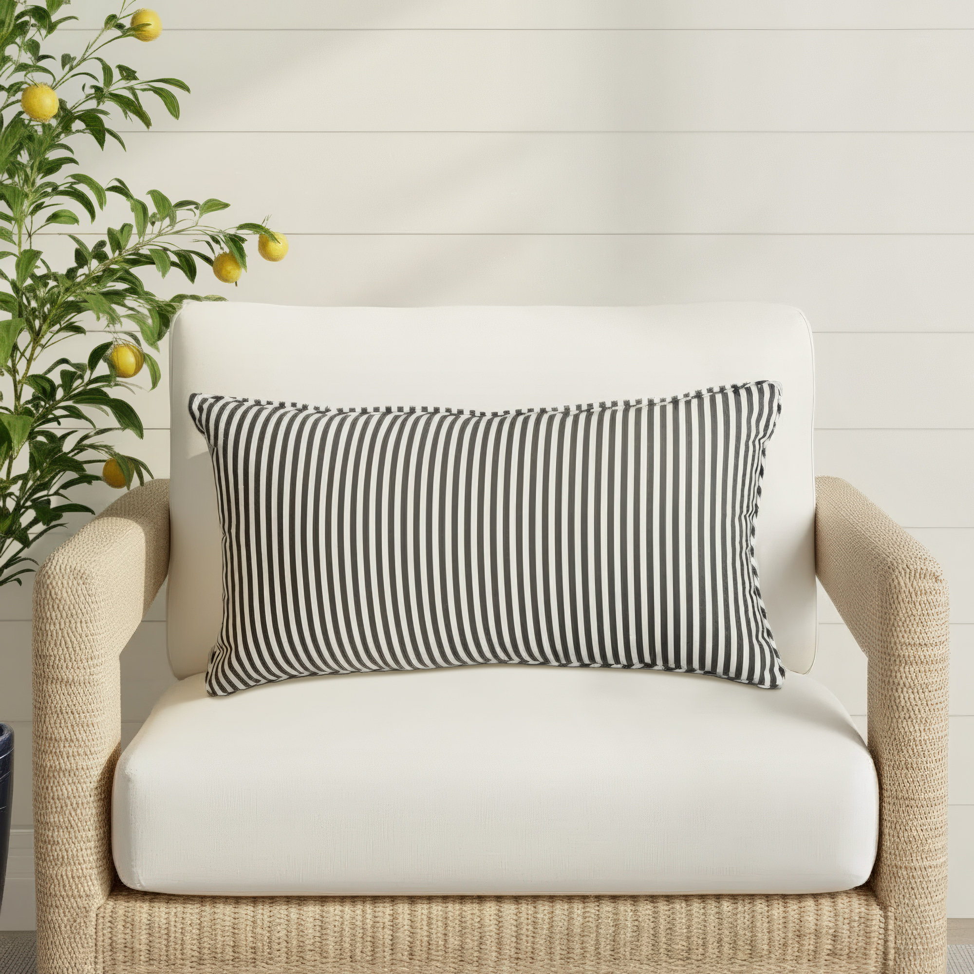 Laurens Outdoor Lumbar, Navy