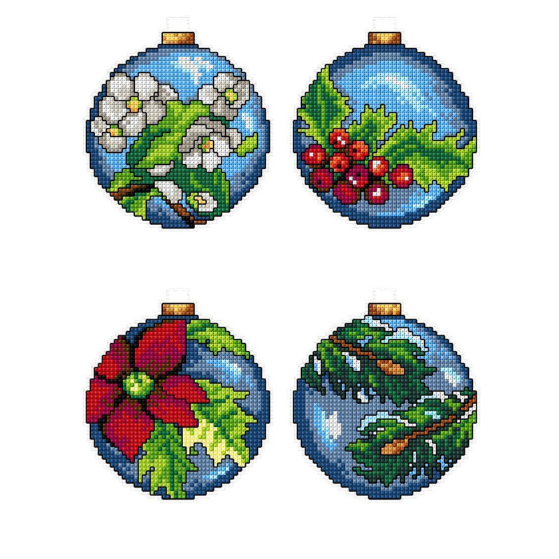 "Christmas Ornaments" 116CS Counted Cross-Stitch Kit