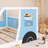 Frame Full Size Classic Car-Shaped Platform Bed With Wheels Shape-747568503-747568501
