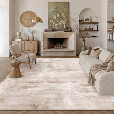Lumora Oriental Light Brown/Beige Area Rug