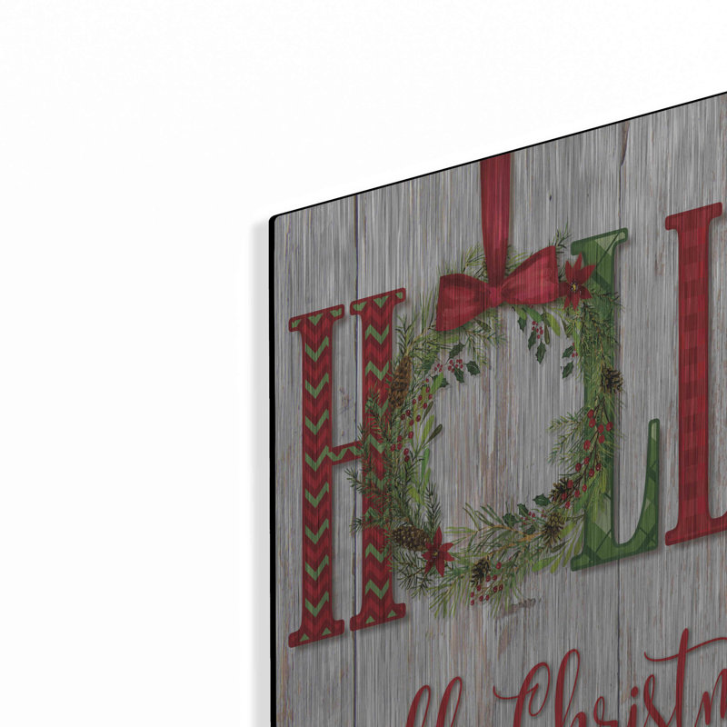 «Holly Jolly Christmas» par Mollie B, métal, H 24 po x l 16 po