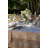 Peeples Tablecloth - Blue/Brown - 59" x 86"-1258953203