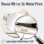 Asian Art Sumie Zen II - miroir d'art asiatique, miroir mural rond blanc unique, impression sur métal-99618508