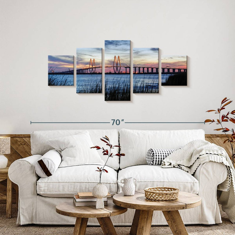 Fred Hartman Bridge, 24" H x 55" W