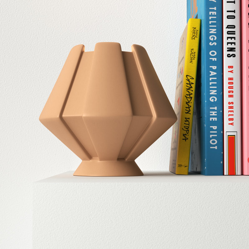 Percy Ceramic Novelty Lamp, Gloss Blush, Incandescent