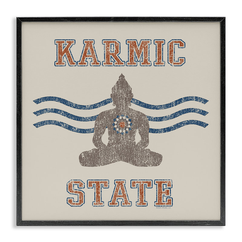 Art giclée rétro par karmic State / Life Is High, Giclée encadrée noir minuit, H 17 po x l 17 po