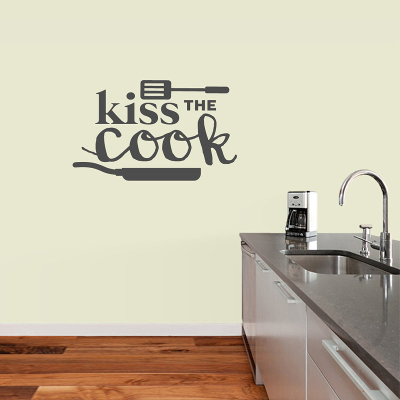 Décalcomanie murale baisers, Gris foncé