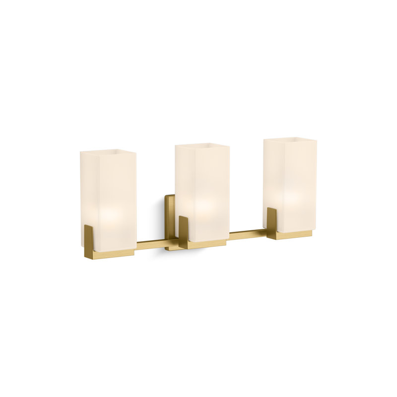 Honesty Three-Light Sconce, Brushed Moderne Brass