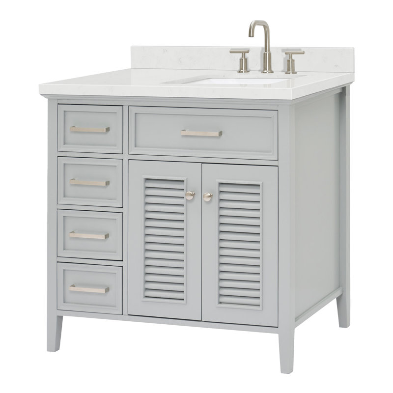Kensington 37'' W Single Vanity, Right, White