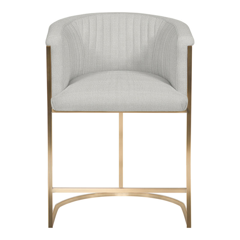 Skye Upholstered Counter Stool, Callaloo Cotton
