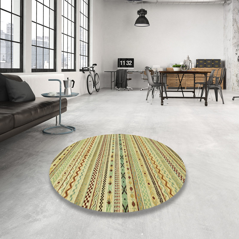 Abstract Indoor Rug, Round 8'