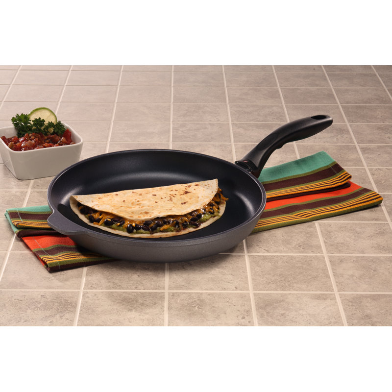Try Me Non Stick Aluminum Frying Pan, 11" W, Gray