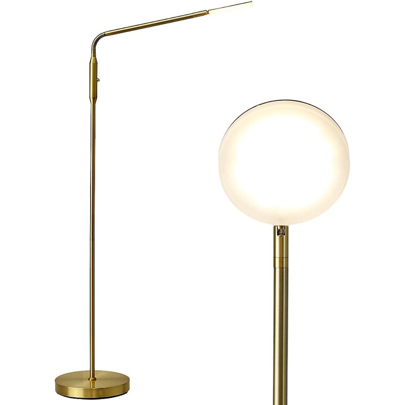 Moon - Dimmable LED Floor Lamp, Gold