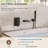Wall-Mount Waterfall Bathtub Faucet with Hand Shower and Pressure-Balancing Valve-73468193