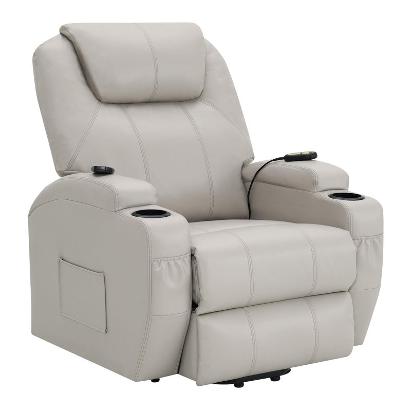 Fauteuil inclinable de massage inclinable électrique, Beige
