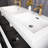 48 In. Double Sink Wall Mounted Bathroom Vanity With White Resin Top-104903847