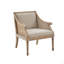 Fauteuil décoratif, fauteuil transitionnel en canne