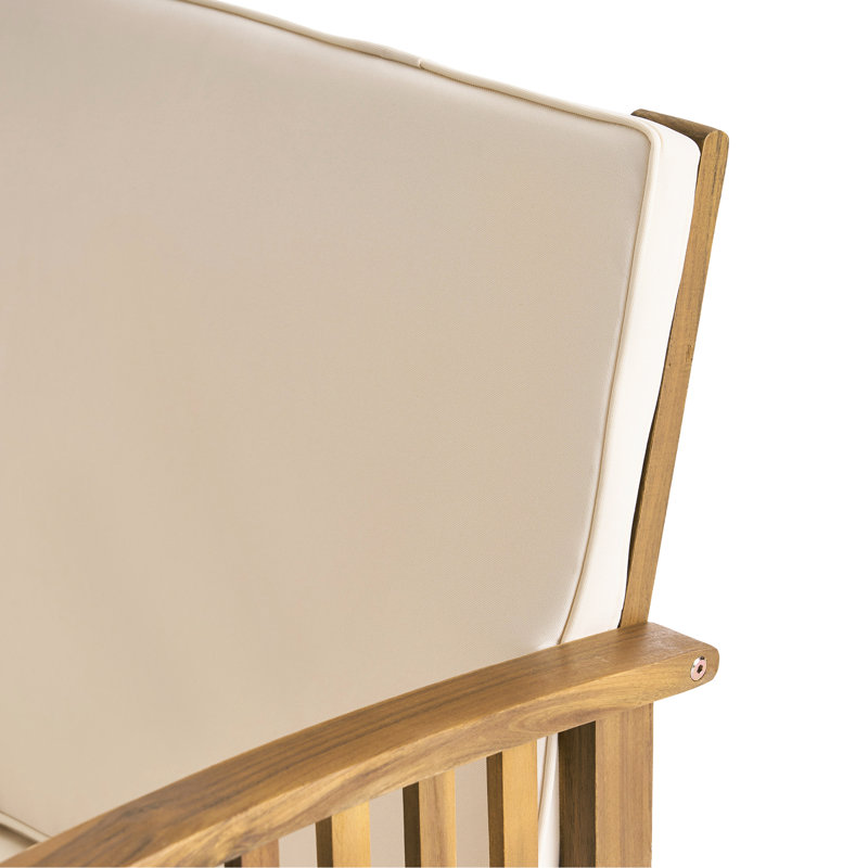 Fauteuils de jardin club - Assise profonde et revêtement en tissu avec rembourrage central et système anti-éclaboussures