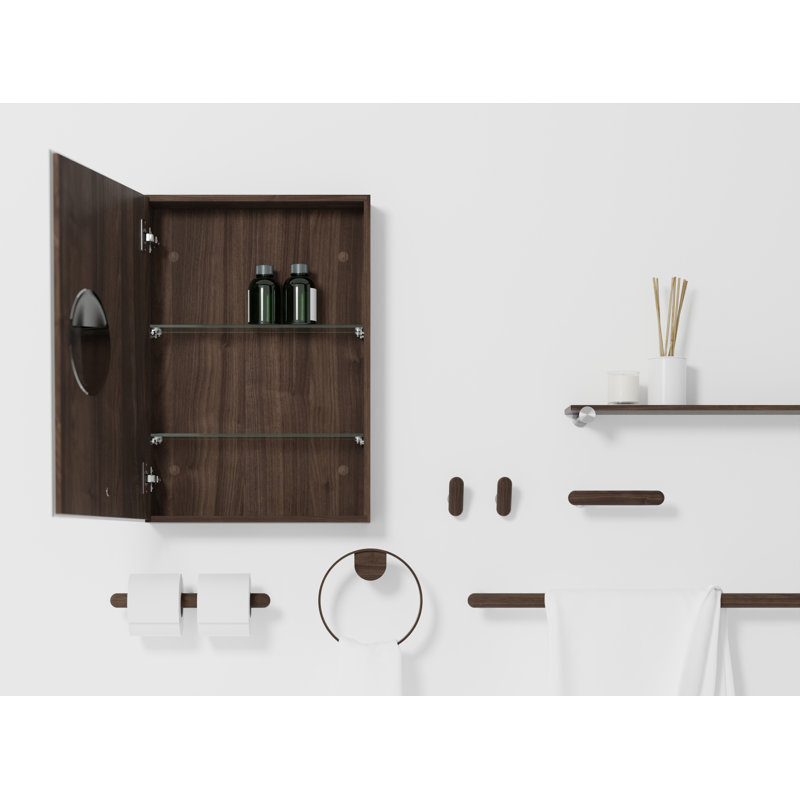 Ikko Wall Mounted Robe Hook, Walnut