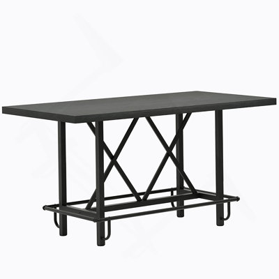 Rustic Pub Bar Counter,Sturdy Bar Table