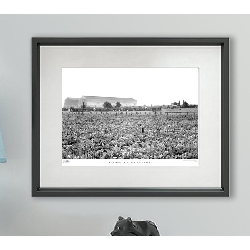 Cardington, RAF Base C1955 1 Piece Single Picture Frame Wall Art, 60cm H X 80cm W x 2cm D