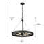Luminaire suspendu à roue de chariot unique à 6 lumières Jocey-32583907