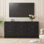 Commode 9 tiroirs longue, commode télé de 63 po de large avec support de rangement pour salon et chambre à coucher-496462436