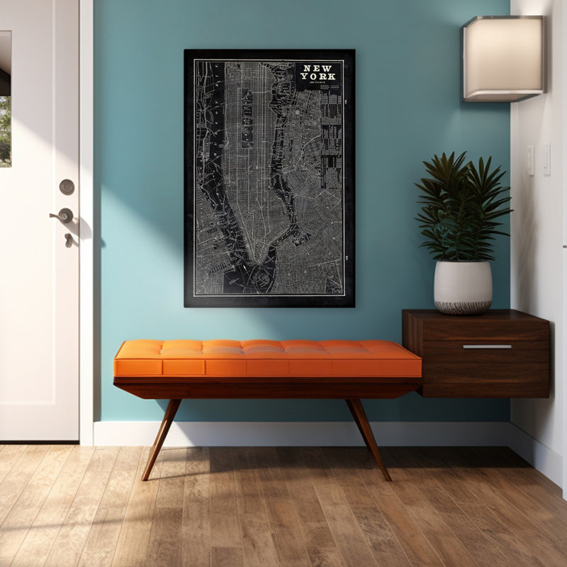 Plan bleu de New York, H 48 po x l 32 po