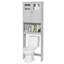 Armoire de rangement au-dessus de la toilette avec portes magnétiques et tablette réglable-740239203