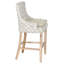 Tabouret d'appoint en bois massif Clydean