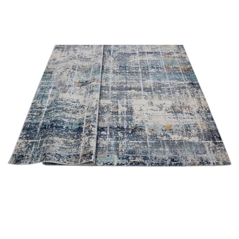 Blazek Abstract Indoor Rug, Rectangle 7'8" x 10'