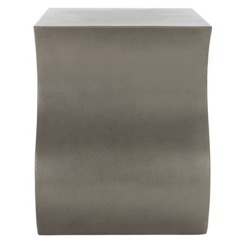 Tabouret décoratif en béton gris H 18,11 po Bakonyi