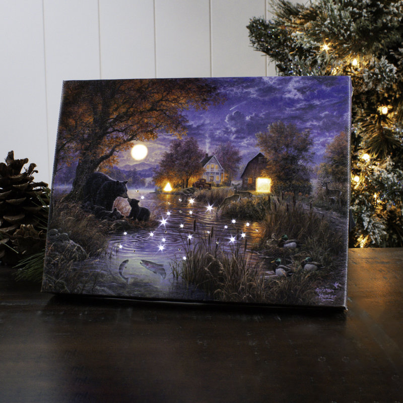 Mini toile de fond de chevalet noir 8x6 Black Bear Farms