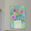 «Flowers White Vase» par Jill Lambert, reproduction sur toile tendue-17682667